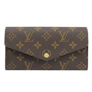 Louis Vuitton LV M62236 經典老花信封式翻蓋發財長夾.罌粟紅