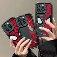 Fashion Cool Black Spider Man Casing VIVO Y27 Y35 Y36 Y50 Y30i Y31 Y51S Y77 Y75 Y55 Y78 Y91 Y93 Y95 Y91i Y91C T1 5G Creative Superman Full Covered Shockproof Cover Case