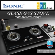 iSONIC / XMA GLASS GAS STOVE IGB-002/IGB-003 BUILT-IN HOB, DAPUR GAS