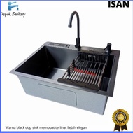 Kitchen sink black 6045/kitchen sink full stainless sus 304 - Package