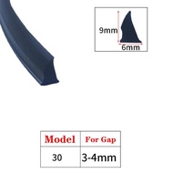 【CW】 1/3/5M Door Window Sealing Strip Aluminum Fixed Glass Gap T Type Fill Card Slot Rubber Strips W