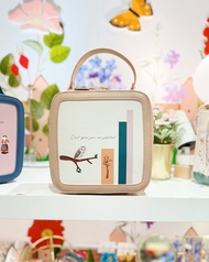 SHUKI 貓頭鷹印花方形斜揹袋