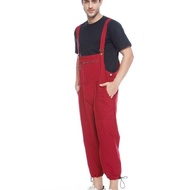 Overall Basic Pria / Baju Kodok Unisex Murah Original - Merah
