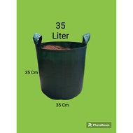 HIJAU Planter BAG 35 liter GREEN CYLINDER