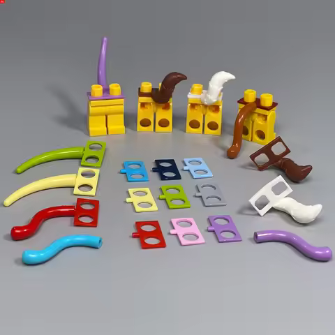 MOC Bricks tails Furry Series Monster horns animal antennae tentacle vines beast 43220 Educational B