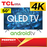 TCL 50" QLED Android TV 50C716 4K UHD HDR 10+ Smart Share with Dolby Vision Built in DVB T2 Digital MYTV Myfreeview OLED