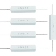 10w 1 Ohm Ceramic Cement Resistor, Wire Wound Power Resistor Assortment Used in Computer, TV Set, Ap