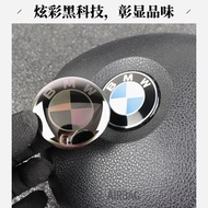 Suitable for 3 Series 2 Series 5 Series X3X4I3IX3 Steering Wheel Car Logo Sticker Interior Modificat