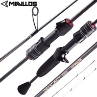 Mavllos DELICACY Hollow  Solid 2 Tips UL Spinning Fishing Rod Ultralight Carbon Fiber L.W 0.6-8g Spi
