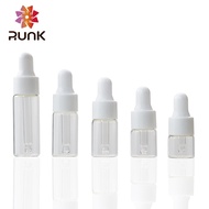 3ml Glass Dropper Bottle PremiumBENING with Bright White Cap/ Dropper Sample Dispenser