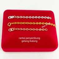 / Extension Chain 925 Silver Additional Chain Gold Plated