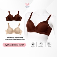 Velora Bra Lace Foam Bra With Underwire AB06 Size 75B 80B Smooth Material Premium Quality