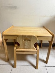 MesaSilla兒童實木傢俱-寶寶自主桌椅組/小汽車椅款