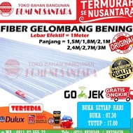 ATAP ASBES FIBER BENING MACAM UKURAN TRANSPARAN PIBER GELOMBANG KECIL