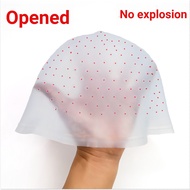 Perforation-Free Opening Silicone Highlighting Cap Flat Hole Round Hole Hair Dyeing Cap Baked Oil Ca