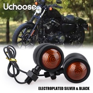 12V ไฟสัญญาณเลี้ยวมอเตอร์ไซด์ย้อนยุค bobber Sportster Cafe RACER สำหรับ Cruiser bobber Sportster Cafe RACER