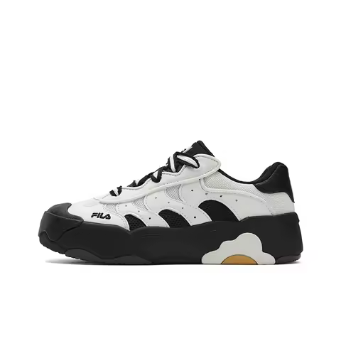 FILA OMELETTE Egg Bag Shoes Low top Skateboard Shoes Women's Black White F12W532207FGB