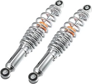A ABSOPRO Motorcycle Rear Suspension Damper Adjustable Durable 310mm for 50cc 70cc 90cc 125cc Most M