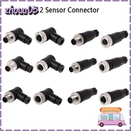 ZHOUA M12 Sensor Connector, Sensor Plug Connector M12 Aviation Plug, Power Adapte M12 Sensor Cable C
