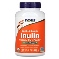 SUPER SALE: NOW Foods, Certified Organic Inulin, Prebiotic Pure Powder, 8 oz (227 g)