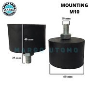 MESIN Rubber Engine Mounting Engine Wedge Mount D60 T40 M10 Wrench 17 Pitch 1.5