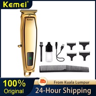 Kemei Hair Clipper Rechargeable Electric Hair Clipper LED Cordless Mens Hair Trimmer USB Home Hair C