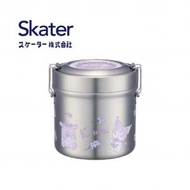 日本 Skater - 超輕量不銹鋼保溫保冷真空飯壺 600ml Kuromi [平行進口]