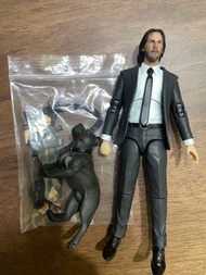 二手 （連閃回頭雕）Mafex 1/12 John Wick 殺神