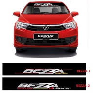 CAR WINDSCREEN STICKER / BEZZA WINDSCREEN CAR STICKER (NEON LIGHT)