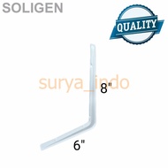 SIKU L-Shaped Shelf Angle Thick Iron Wall/ 6"x8" INCHSOLIGEN 15.5 x 22 x 0.11CM/