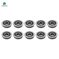 10Pcs F695- Bearing 5X13X4mm Flanged Miniature Deep Groove Ball Bearings F695RS for   2/3 3D Printer