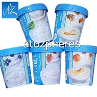 READY STOCK!! Yoghurt krim rasa buah persik stroberi bluberi madu tawar tanpa penambahan gula ala Yu