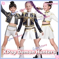 KPOP DEMON HUNTERS Cosplay Costume RUMI ZOEY MIRA Outfit Black/White KPOP Stage Performance Outfit