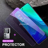 Xiaomi 12T Tempered Glass For Xiaomi Mi 12T 11T 10T Pro POCO X3 NFC X4 Pro 5G F4 F3 GT C40 2 in 1 Anti Blue Light Ray Screen Protector Protective Camera Lens Glass Film