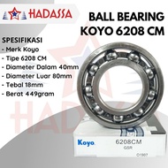 Ball Bearing Koyo 6208 CM As 40mm Original