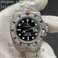 Rolex SUB Submariner Behind Diamond Customized Mechanical Watch