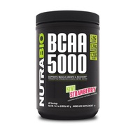 NutraBio BCAA 5000 Powder - Vegan Fermented BCAAs - Supports Lean Muscle Growth, Recovery, Endurance