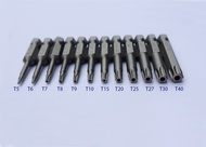 Xugel Trox Screw Bit Set Hex 6.35mm Hex Shank S2 Hardened Trox Screwdriver Bit with Center Hole Set 