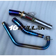 (18) Daeng sai4 exhaust pipe for raider carb raider fi euro 125 tmx 125/155 snper 135/150