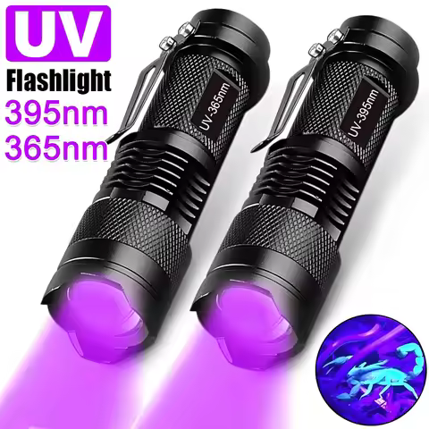 UV Flashlight Handheld Blacklight Flashlight 395nm Mini Light Torch Detector for Dog Pet Urine Stain