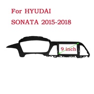 2 Din Car DVD Frame Audio Fitting Adaptor Dash Trim Kits Facia Panel 9 inch For Hyundai Sonata 7 LF 