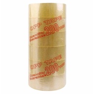 Clear tape for carton sealing size 4F8. 1 pc, 6 rolls. 80 yard and 200 yard types. Price for 1 tree 