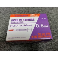 Terumo Insulin Syringe, 1ml With 31g x 1/4" Needle