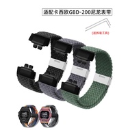 Suitable for Casio GBD-200-1/2/9GBD-200SM Nylon Watch Strap Black Samurai Square Modified Bracelet