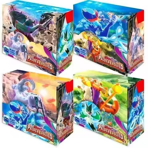 324/360 Pcs/Set Pokemon Card Paldaevolved 151 Prismatic Evolutions PALDEAN FATES English Booster Bat