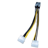 8P Graphics Card Power Cord Large D Port Dual 4pin Male to 8p Female Graphics Card Power Supply Cord