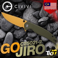 CIVIVI Gojiro - OD Green G10 Handle Desert Tan Stonewashed D2 - ORIGINAL