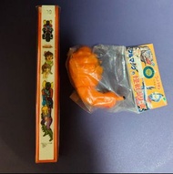 絕版罕見Vintage Bullmark咸蛋超人怪獸搪膠公仔/絕版中古伏魔三劍俠佐比丹戰車筷子🥢連盒