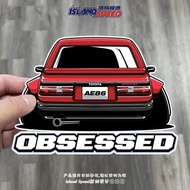 - AE68 Initial D Car Sticker Creative Car Sticker Scratch Blocking Waterproof Sunscreen Decoration S