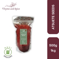 [ZIP LOCK] Annatto Seeds Atsuete 500g 1kg - Spice️ THYME & SPICE HAVI GROCERS